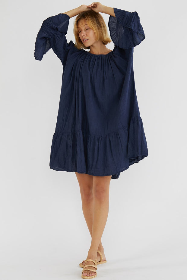 DRESS HAPRER - sustainably made MOMO NEW YORK sustainable clothing, kaftan slow fashion