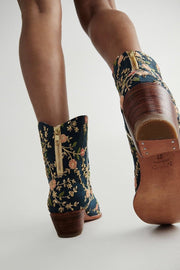 ELOISE EMBROIDERED ANKLE BOOTS X FREE PEOPLE - sustainably made MOMO NEW YORK sustainable clothing, boots slow fashion