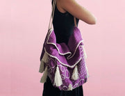 EMBROIDERED BOHO CHIC BAG ORION - sustainably made MOMO NEW YORK sustainable clothing, resort2023 slow fashion