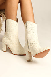 EMBROIDERED BOOTS ARABELLA - sustainably made MOMO NEW YORK sustainable clothing, boots slow fashion