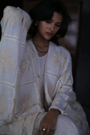 Embroidered Kimono Jacket Maigret - sustainably made MOMO NEW YORK sustainable clothing, embroidered dress slow fashion