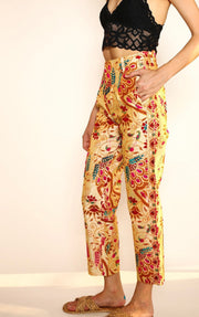 EMBROIDERED PANTS FARRAH - sustainably made MOMO NEW YORK sustainable clothing, pants slow fashion