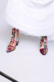 Embroidered Patchwork Boots GINALYN - sustainably made MOMO NEW YORK sustainable clothing, offer slow fashion