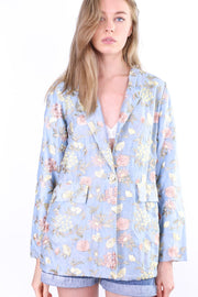 EMBROIDERED SUMMER BLAZER JACKET VALENTINA - sustainably made MOMO NEW YORK sustainable clothing, offer slow fashion