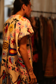 EMBROIDERED TRIBAL KIMONO LIOU - sustainably made MOMO NEW YORK sustainable clothing, Kimono slow fashion