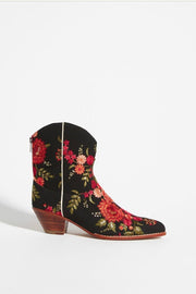 EMBROIDERED WESTERN BOOTS LEILA - sustainably made MOMO NEW YORK sustainable clothing, boots slow fashion