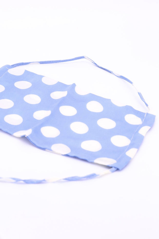 FACE MASK MODAL SILK POLKA DOT FAH - sustainably made MOMO NEW YORK sustainable clothing, offerfm slow fashion