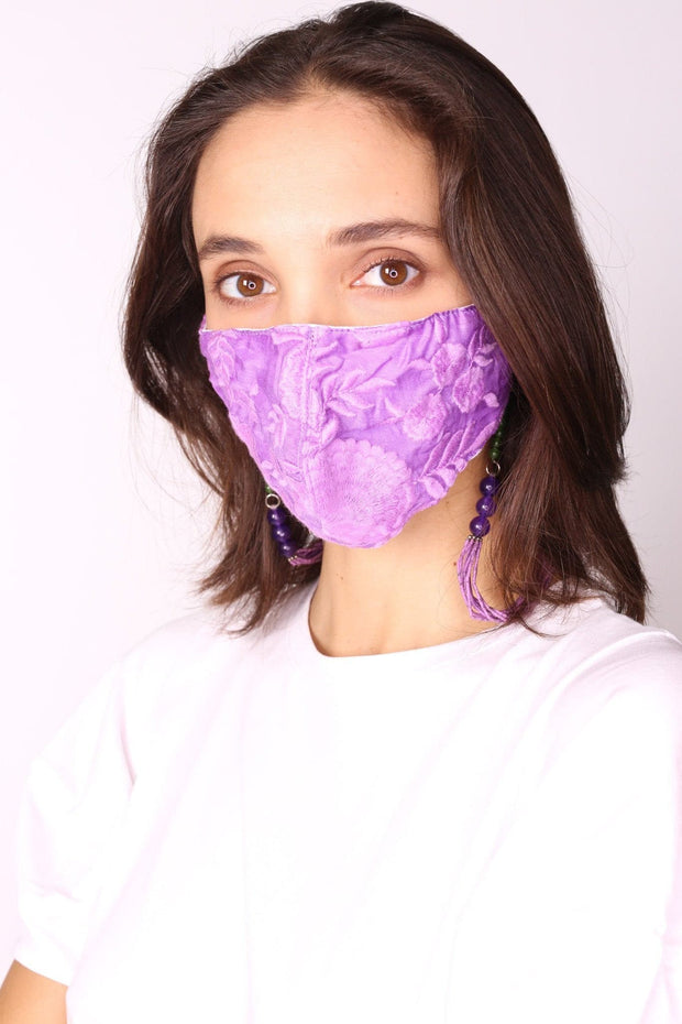 FACE MASK NECK STRAP ARABELLA - sustainably made MOMO NEW YORK sustainable clothing, slow fashion