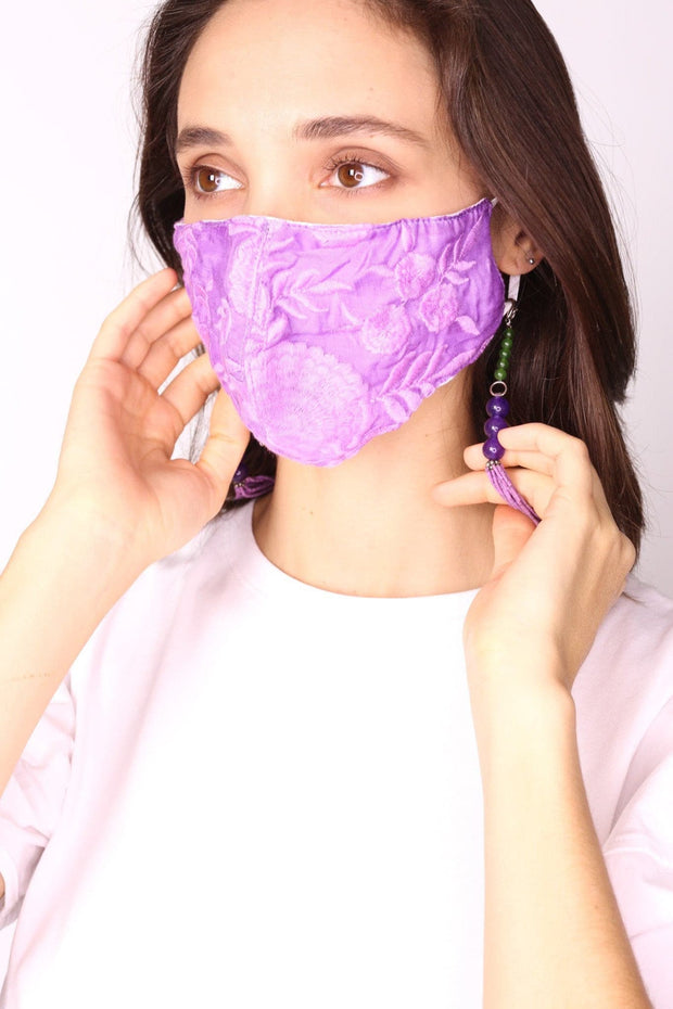 FACE MASK NECK STRAP ARABELLA - sustainably made MOMO NEW YORK sustainable clothing, slow fashion