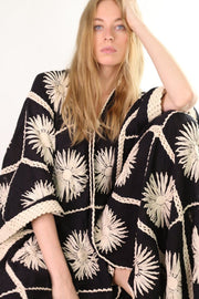 FLORA HAND CROCHET KIMONO - sustainably made MOMO NEW YORK sustainable clothing, crochet slow fashion