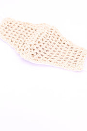 HAND CROCHET FACE MASK REESE - sustainably made MOMO NEW YORK sustainable clothing, crochet slow fashion