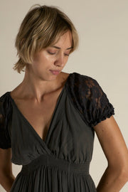 HECATE COTTON DRESS - sustainably made MOMO NEW YORK sustainable clothing, dress slow fashion