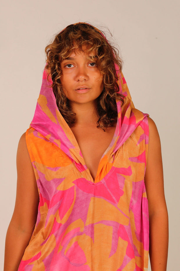 HOODIE DRESS ANISA - sustainably made MOMO NEW YORK sustainable clothing, dress slow fashion