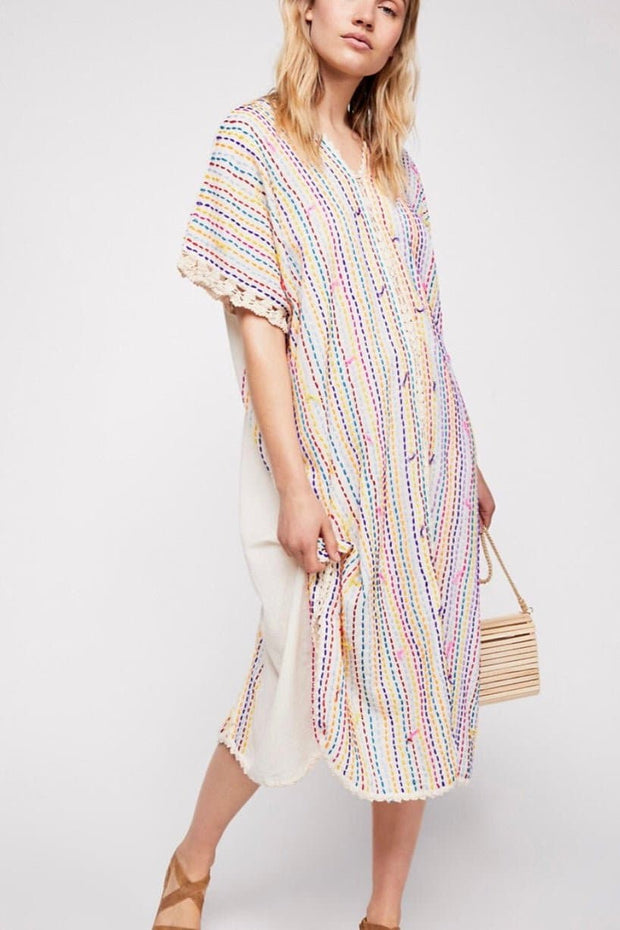 KAFTAN DRESS ISLA - sustainably made MOMO NEW YORK sustainable clothing, kaftan slow fashion