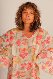 KAFTAN DRESS MADEENA - sustainably made MOMO NEW YORK sustainable clothing, dress slow fashion