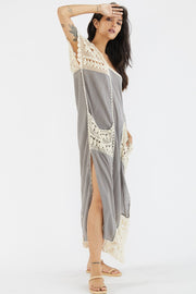 Kaftan Issa - sustainably made MOMO NEW YORK sustainable clothing, Boho Chic slow fashion