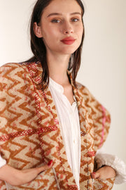 KANTHA COTTON VEST WISUSA - sustainably made MOMO NEW YORK sustainable clothing, Kimono slow fashion