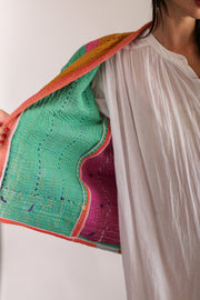 KANTHA QUILT VEST HENISSA - sustainably made MOMO NEW YORK sustainable clothing, slow fashion