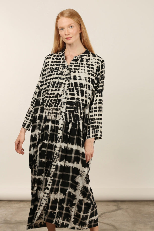 KIRAZ COTTON DRESS - sustainably made MOMO NEW YORK sustainable clothing, dress slow fashion