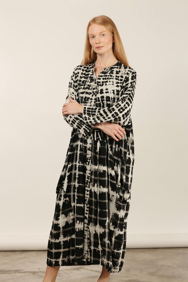 KIRAZ COTTON DRESS - sustainably made MOMO NEW YORK sustainable clothing, dress slow fashion