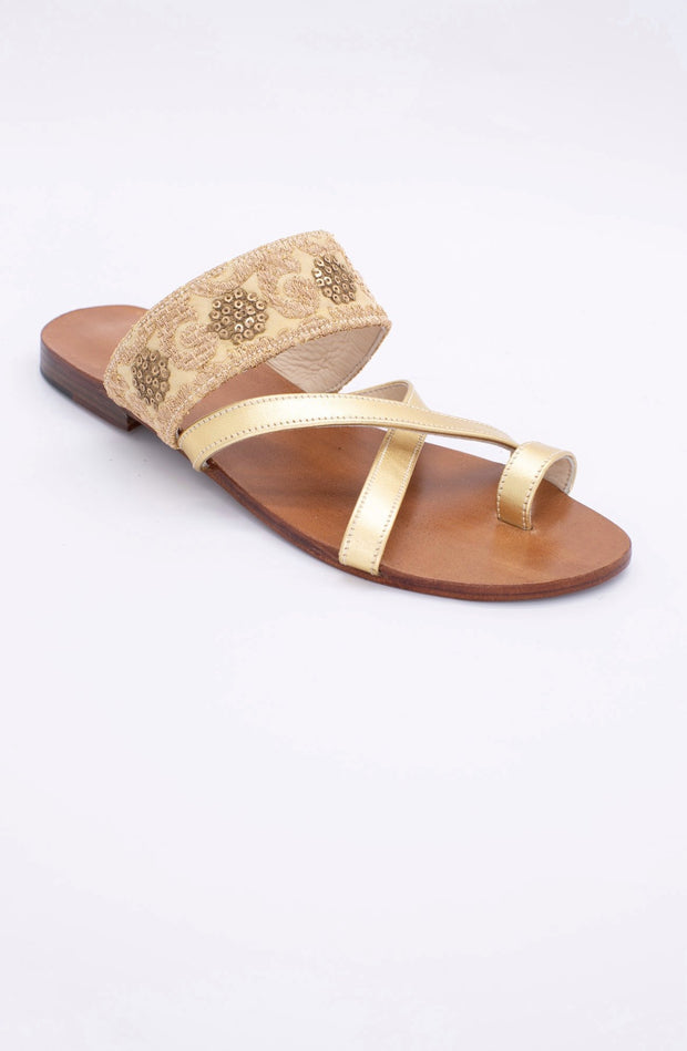 LEATHER STRAP SANDALS KARINA - sustainably made MOMO NEW YORK sustainable clothing, mules slow fashion