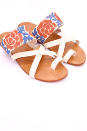 LEATHER STRING SANDAL CINDY - sustainably made MOMO NEW YORK sustainable clothing, slow fashion