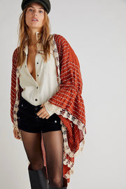 MÉRIDA EMBROIDERED ANGEL WING KIMONO X FREE PEOPLE - sustainably made MOMO NEW YORK sustainable clothing, fall22 slow fashion