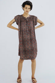 MODAL SILK SUMMER DRESS AMANDA - sustainably made MOMO NEW YORK sustainable clothing, kaftan slow fashion