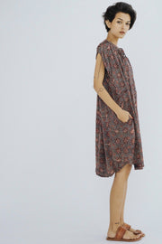 MODAL SILK SUMMER DRESS AMANDA - sustainably made MOMO NEW YORK sustainable clothing, kaftan slow fashion