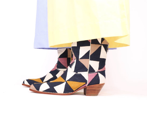 MOSAIC BOOTIES X FREE PEOPLE - sustainably made MOMO NEW YORK sustainable clothing, slow fashion