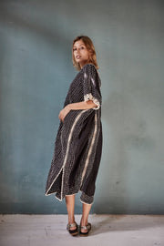 New York City Chic Kaftan Dress Isla - sustainably made MOMO NEW YORK sustainable clothing, Boho Chic slow fashion