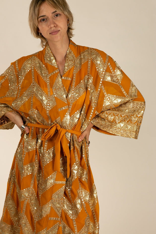 NOVLETY KIMONO OPHELIA - sustainably made MOMO NEW YORK sustainable clothing, Kimono slow fashion