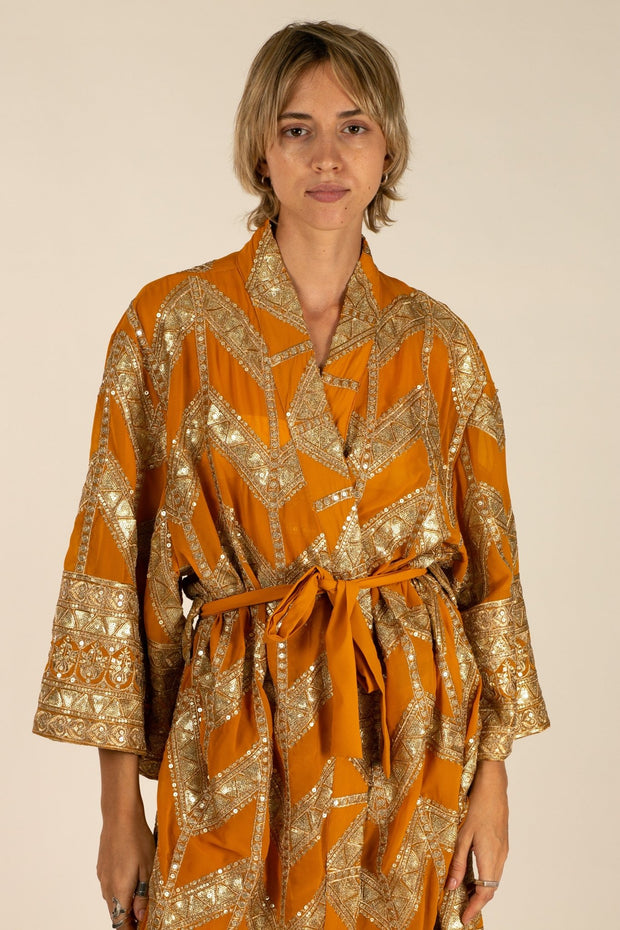 NOVLETY KIMONO OPHELIA - sustainably made MOMO NEW YORK sustainable clothing, Kimono slow fashion