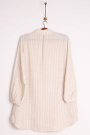 Organic Cotton / Linen Shirt Dress Mimi - sustainably made MOMO NEW YORK sustainable clothing, kaftan slow fashion