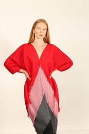 PLEATED KAFTAN DRESS MARA - sustainably made MOMO NEW YORK sustainable clothing, dress slow fashion