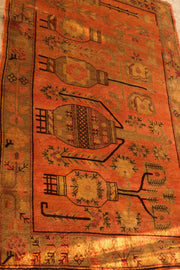 RARE ANTIQUE CHINESE KOTTAN CARPET - sustainably made MOMO NEW YORK sustainable clothing, rug slow fashion