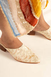 SILK EMBROIDERED MULES SUSIE - sustainably made MOMO NEW YORK sustainable clothing, mules slow fashion