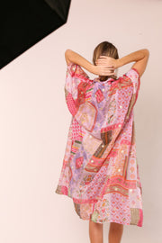 SILK KIMONO RESUKA - sustainably made MOMO NEW YORK sustainable clothing, Kimono slow fashion