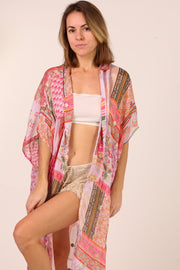 SILK KIMONO RESUKA - sustainably made MOMO NEW YORK sustainable clothing, Kimono slow fashion