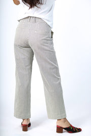 STRIPE TROUSER PANTS LILO - sustainably made MOMO NEW YORK sustainable clothing, pants slow fashion