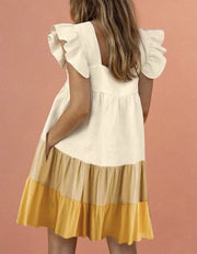 SUMMER DRESS DAISY - sustainably made MOMO NEW YORK sustainable clothing, kaftan slow fashion