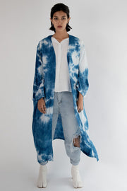 Tie Dye Kimono Robe Jacket Jada - sustainably made MOMO NEW YORK sustainable clothing, Jacket slow fashion