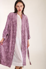 VELVET EMBROIDERED KIMONO GOYA - sustainably made MOMO NEW YORK sustainable clothing, Kimono slow fashion