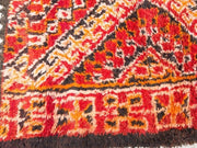 vintage moroccan rug from Beni mguild, berber handmade area rug - sustainably made MOMO NEW YORK sustainable clothing, rug slow fashion