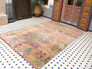 vintage moroccan rug from Beni mguild, berber handmade area rug - sustainably made MOMO NEW YORK sustainable clothing, rug slow fashion