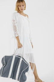 Weekender Bag Manisa - sustainably made MOMO NEW YORK sustainable clothing, Handwoven Bag slow fashion