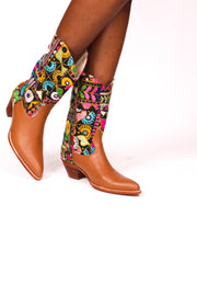 WESTERN STYLE BOOTS PINTA - sustainably made MOMO NEW YORK sustainable clothing, boots slow fashion