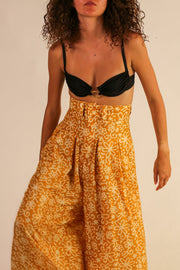 WIDE LEG SILK PANTS PENNY - sustainably made MOMO NEW YORK sustainable clothing, pants slow fashion