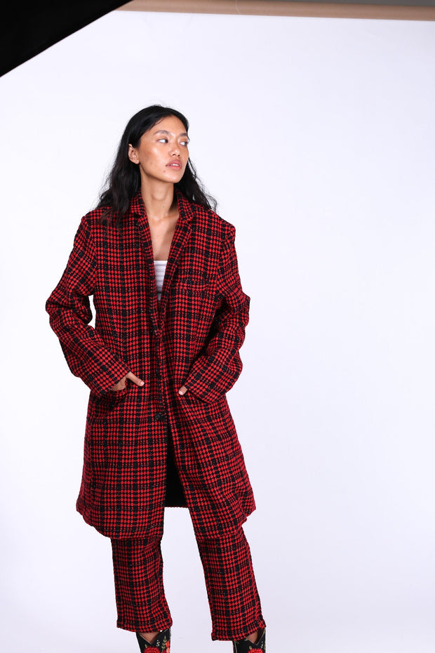 WOOL JACKET COAT JACKIE - sustainably made MOMO NEW YORK sustainable clothing, wholesale1122 slow fashion