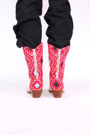 WOVEN WESTERN BOOTS TAMLINS - sustainably made MOMO NEW YORK sustainable clothing, boots slow fashion